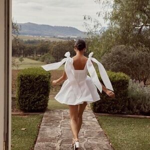 DISSH White Linen Dress